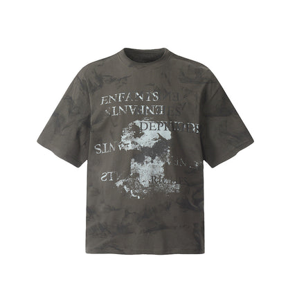 Unisex T-Shirts ERD Explosive Print Loose Fashion Tee