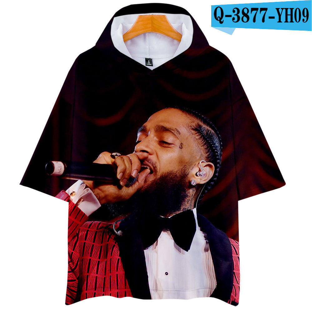Nipsey Hussle T Shirts 3D Printed Hood T-shirt