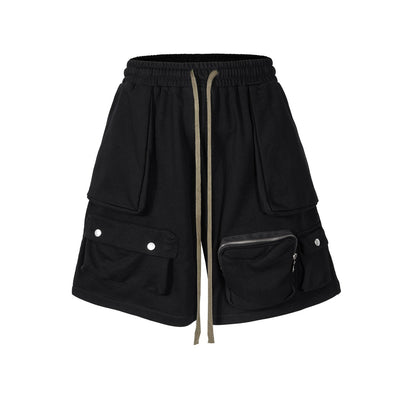 MIJKO Men Shorts Casual multi-pocket neutral shorts