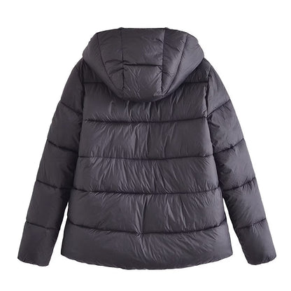 Women Cotton Coat Winter Preppy Style Casual Jacket