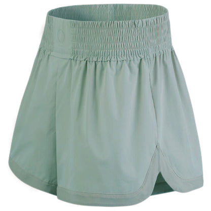 Women Yoga Sports Shorts Training Running Fake Two-Piece Quick-Drying