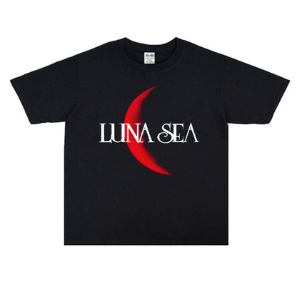 Rock Star T Shirt Luna Sea Luna Sea Band Printing Short Sleeve Loose T-shirt Men and Women