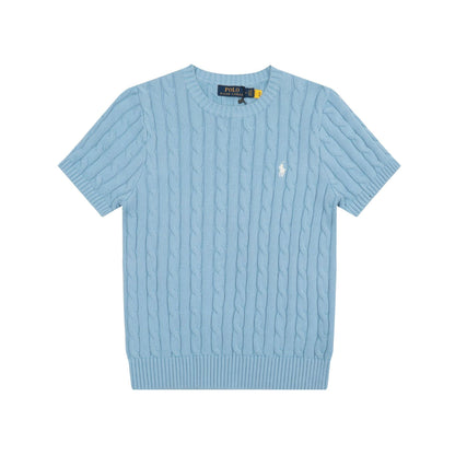 Ralph Lauren Knitted sweaters Ralph Lauren Knitted Short Sleeved Shirt Small Standard Twist Knitted Crew Neck Short Sleeve