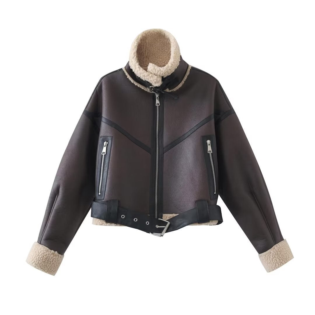 Women Cotton Coat Fashionable Warm Padded Jacket