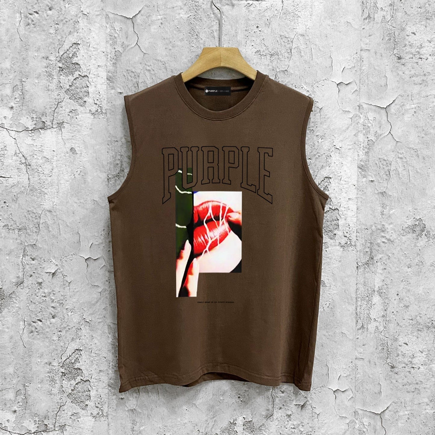 Purple Brand Tank T Shirts Sleeveless T-shirt Vest