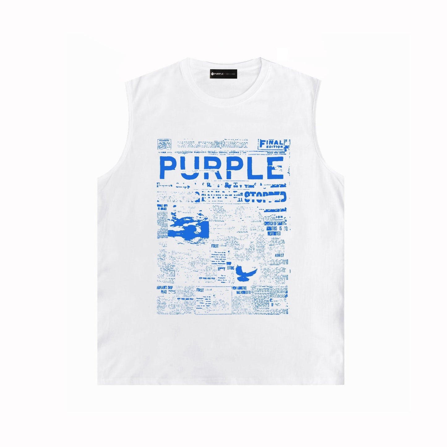 Purple Brand Tank T Shirts Sleeveless T-shirt Vest