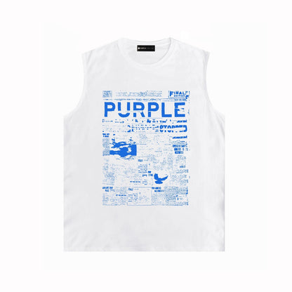 Purple Brand Tank T Shirts Sleeveless T-shirt Vest