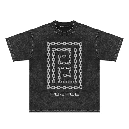 Purple Brand Distressed T Shirts Short Sleeve
