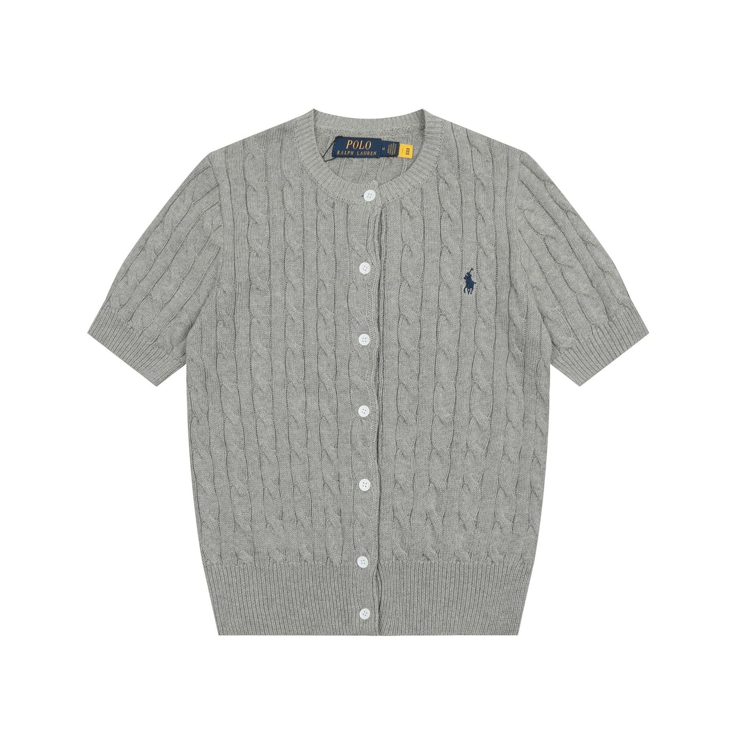 Ralph Lauren Knitted sweaters Ralph Lauren Knitted Short Sleeved Shirt RL Ralph Pony Standard POLO Short Sleeve Knitted Sweater Cardigan T-Shirt