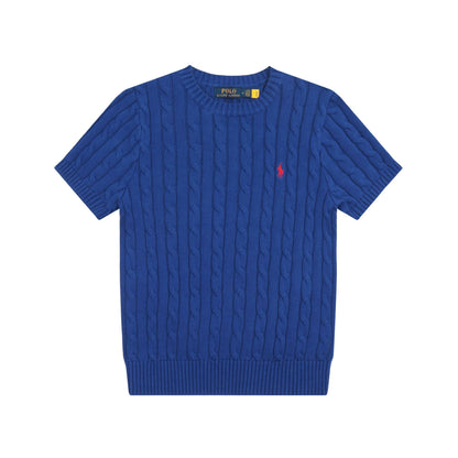 Ralph Lauren Knitted sweaters Ralph Lauren Knitted Short Sleeved Shirt Small Standard Twist Knitted Crew Neck Short Sleeve