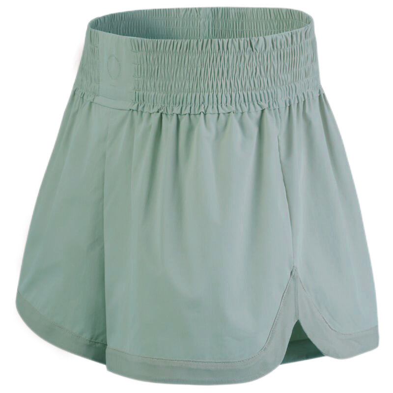 Women Yoga Sports Shorts Training Running Fake Two-Piece Quick-Drying