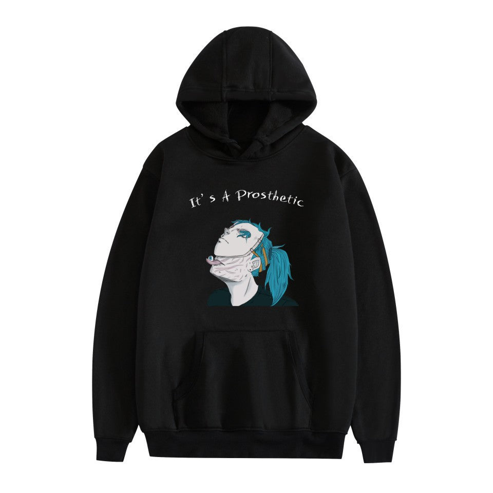 Sally Face Hoodie Sally Face Character Print Casual