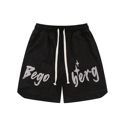 Men Shorts Suede Casual Loose Sports