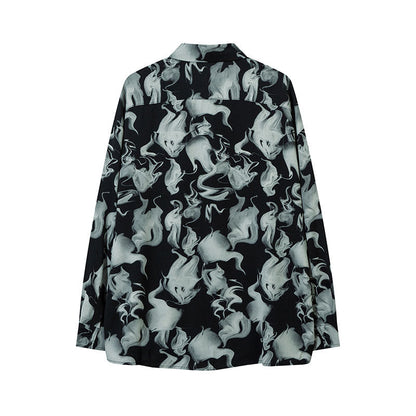 Unisex Vintage Shirt Long Sleeve Shirt Long Sleeve Jacket