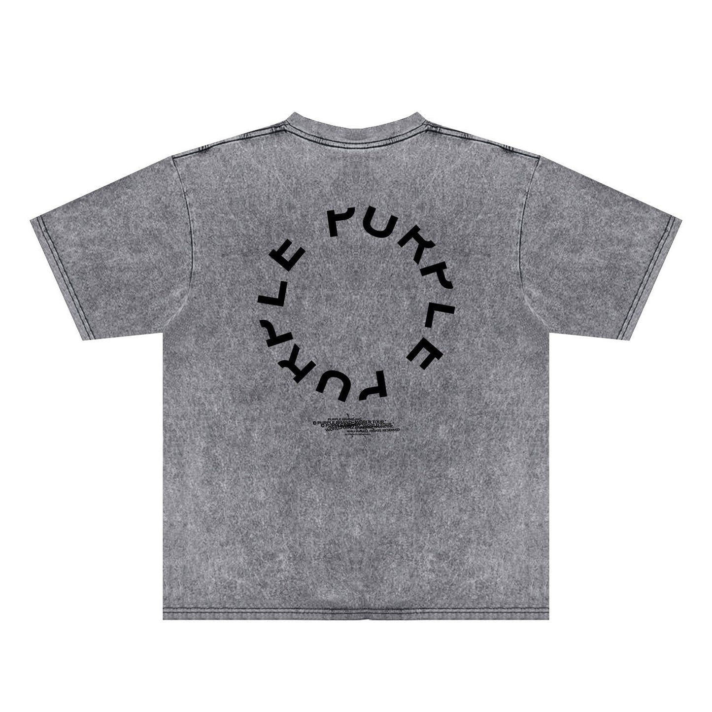 Purple Brand Distressed T Shirts Short Sleeve
