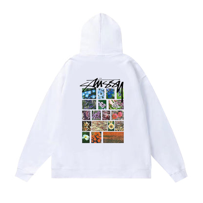 Stussy Hoodie Fall/Winter Fleece Hooded Sweater