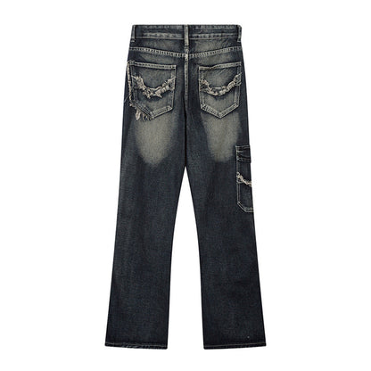 Women Pants Jeans Baggy Straight Trousers Trousers