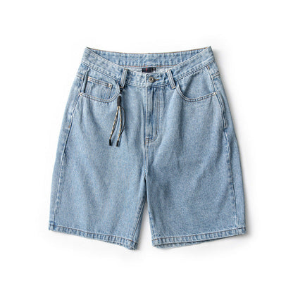 Men Jeans Denim Shorts Men's Summer Wide Loose Casual Shorts