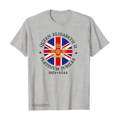 Inspired by Queen's Platinum Jubilee 2022 Elizabeth 70 Years T-shirt Short Sleeve T-shirt