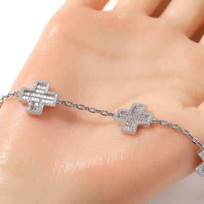 Bracelet Cross Bracelet Luxury Diamond Crosses Spectrum St. Valentine's