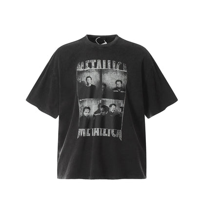 Unisex T-Shirts FOG Vintage Portrait Print Old Short Sleeves