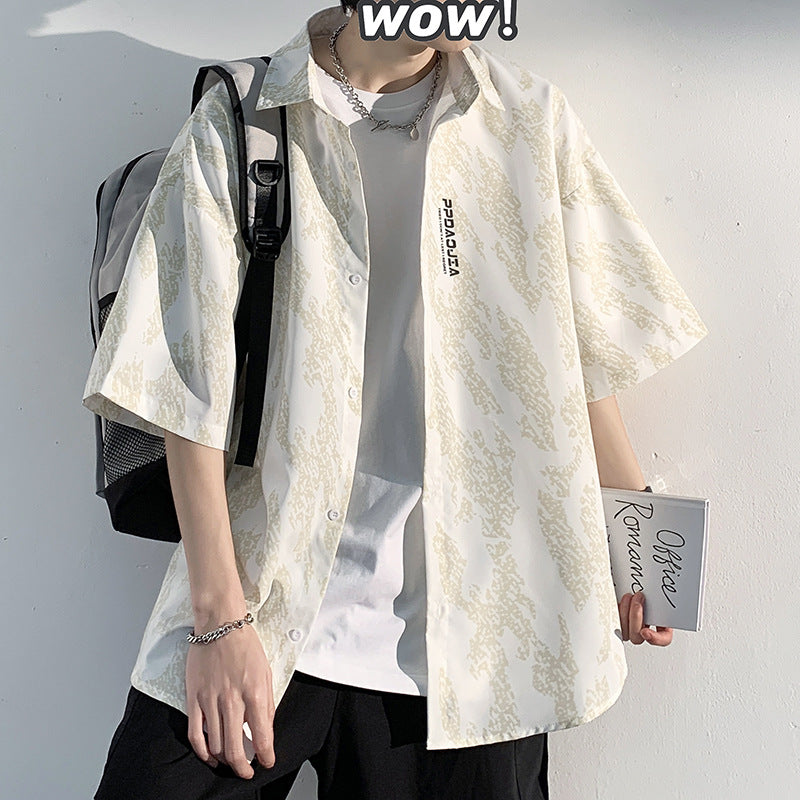 Men Shirts Summer Loose plus Size Casual