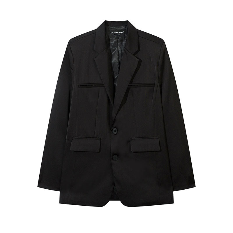 Unisex Vintage Shirt Jacket High Casual Suit
