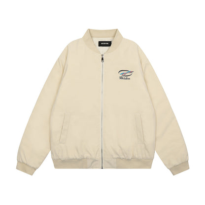Unisex Baseball Jersey We11done Simple Loose Casual Jacket