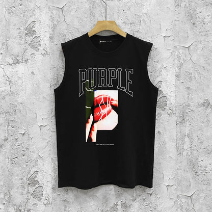 Purple Brand Tank T Shirts Sleeveless T-shirt Vest