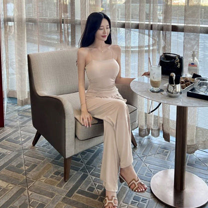 Women Vest Suspenders Vest Trousers Two-Piece Suit Hot Girl