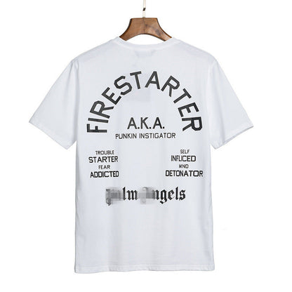 Palm Angle T Shirts Flame Skull Print