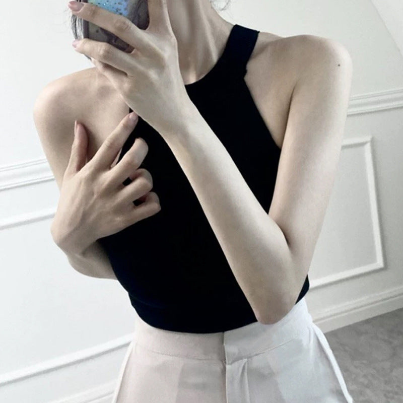 Women Vest Suspenders Knitted Sexy Vest Hot Girls