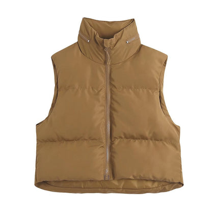 Women Cotton Coat Lightweight down Vest Winter