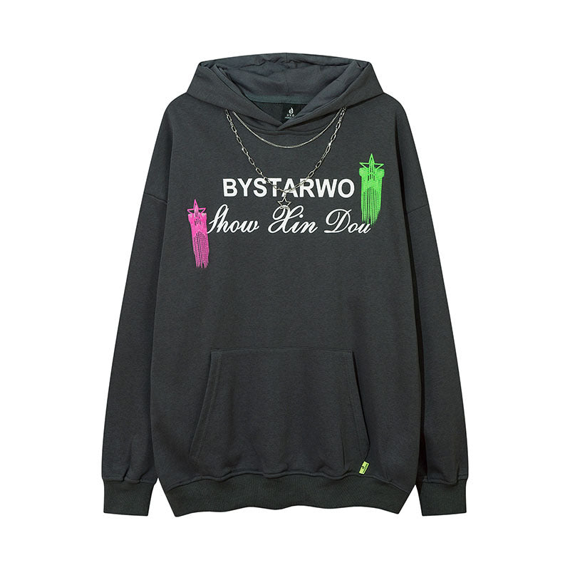 Men Hoodie Hiphop Cartoon Hooded Sweatshirt Men and Women