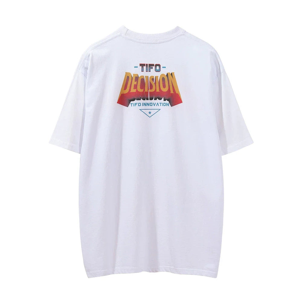 Men Vintage T-Shirt Printed Letter Short Sleeve T-shirts T-shirts Summer Loose