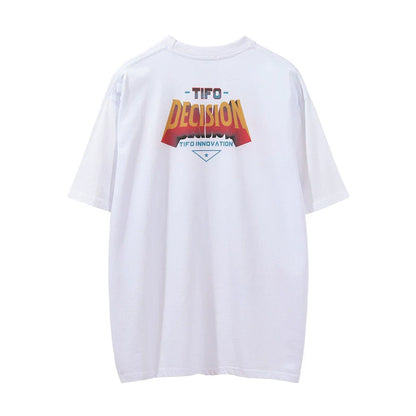 Men Vintage T-Shirt Printed Letter Short Sleeve T-shirts T-shirts Summer Loose