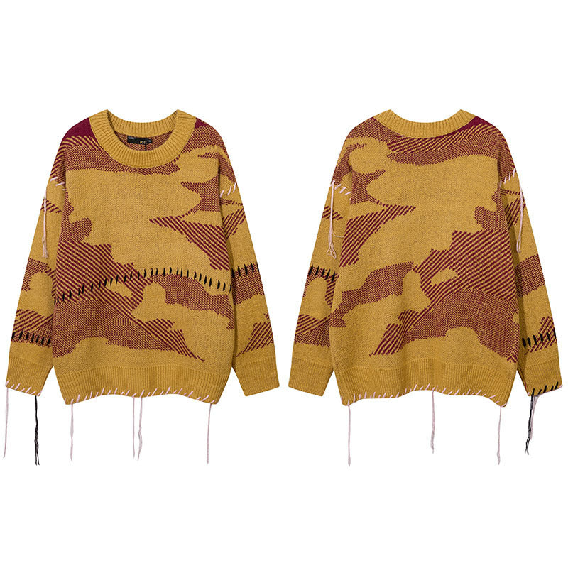 Women Sweater Vintage Knitted Sweater