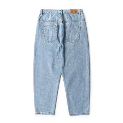 Men Jeans Wide Leg Jeans Hip Hop Retro Loose Ankle-Tied Casual Trousers