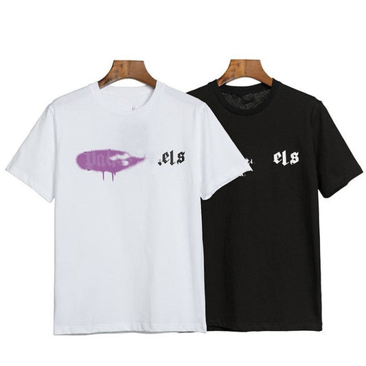 Palm Angle T Shirts Angel Graffiti Loose Short Sleeve