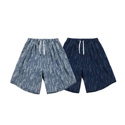 Unisex Shorts Loose Casual Pants Denim Shorts