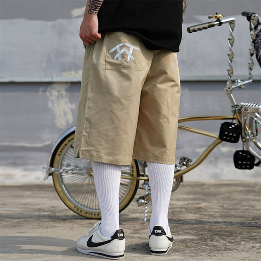 Men Shorts Embroidery Summer Loose and Simple Sports