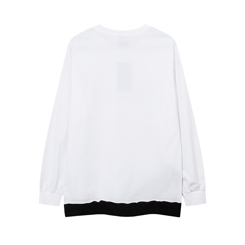 Men Long Sleeve T-Shirt Fake Two-Piece Long Sleeve T-shirt