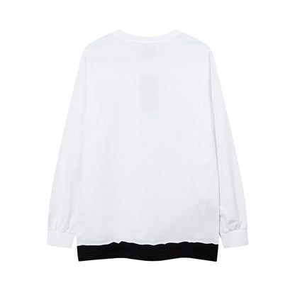Men Long Sleeve T-Shirt Fake Two-Piece Long Sleeve T-shirt