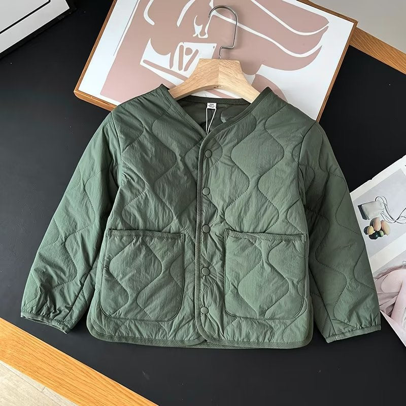 Women Cotton Coat Warm Rhombus Coat
