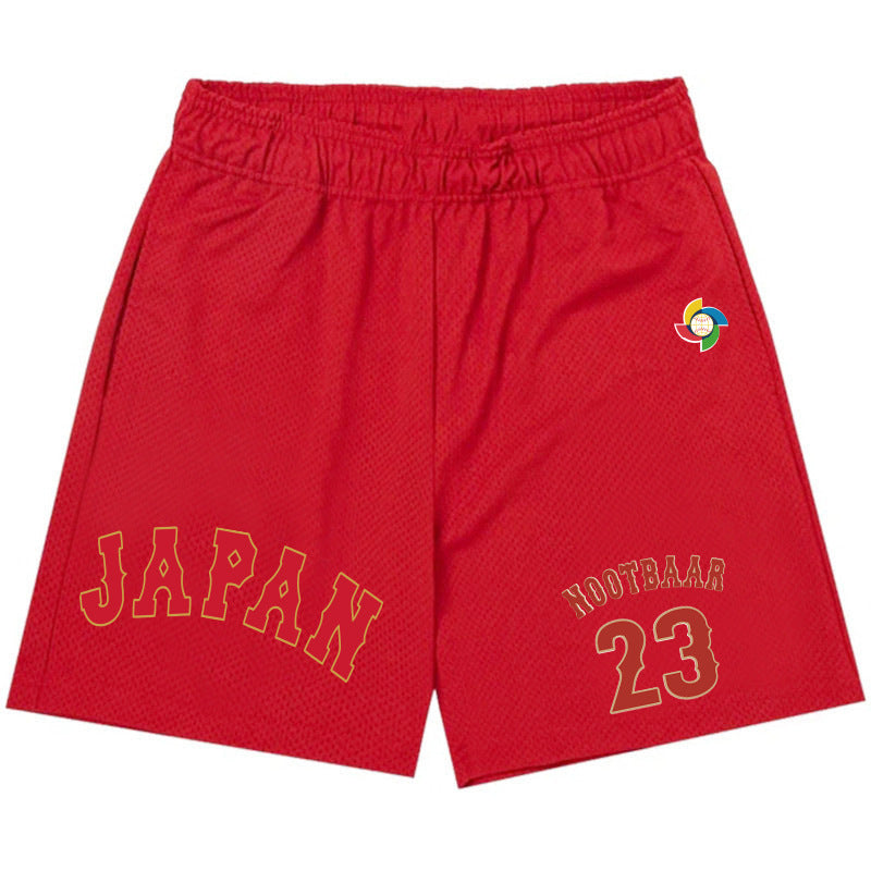 MLB Shorts WBC Otani Shohei No. 16 Ball Shirt Shorts Men's Summer Beach Pants Sports (Part 2)