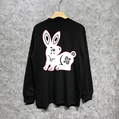 Amiri Long-Sleeve Shirt Creative Bunny Printed Casual Long-Sleeve Shirt