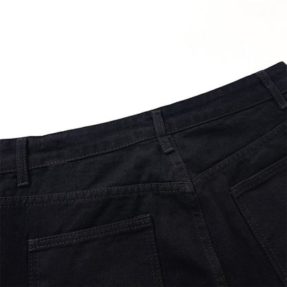 Men Sweatpants Punk Rock Zipper Stitching Jeans