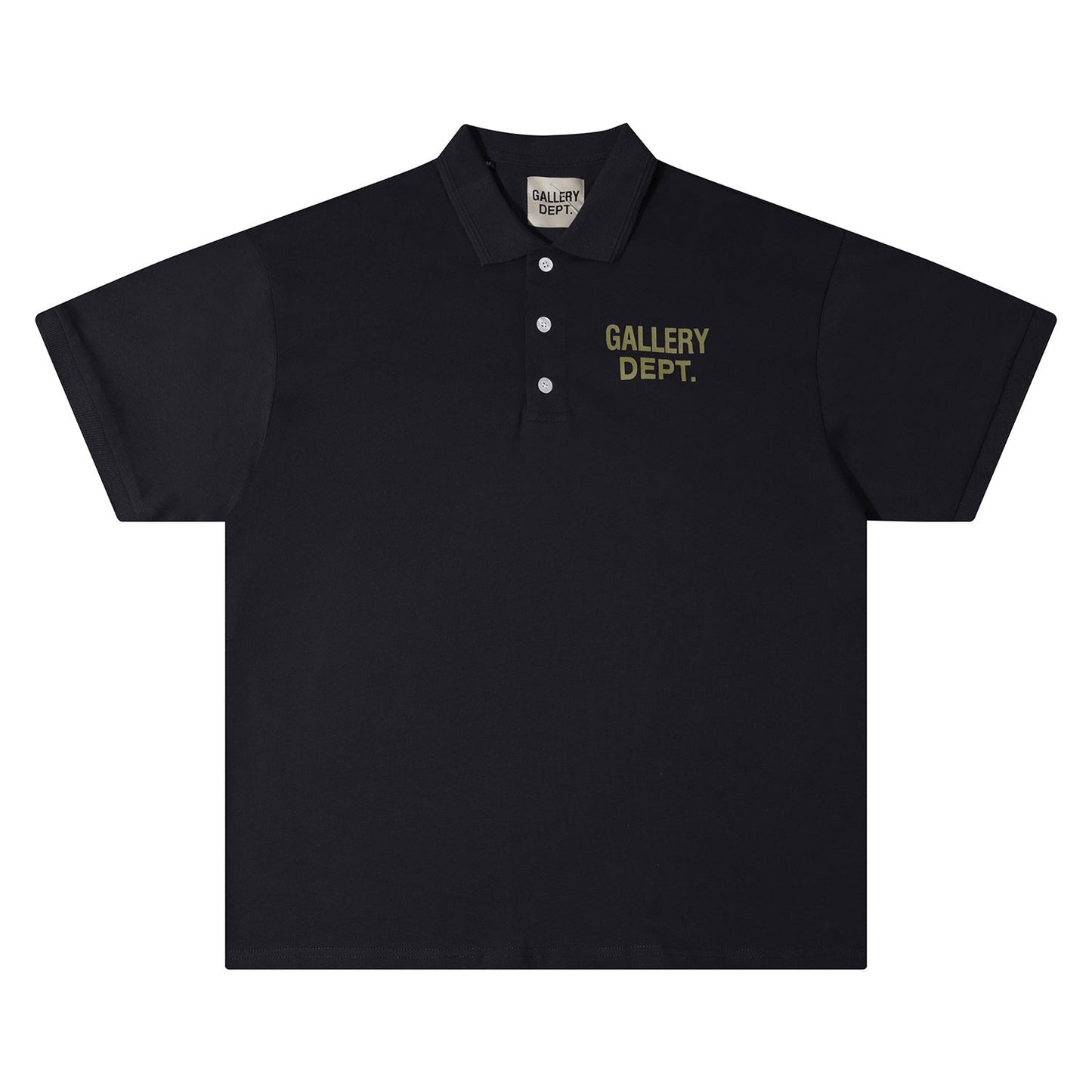 Gallery Dept T-Shirt Alphabet Slogan Lapel Short Sleeve Polo Shirt