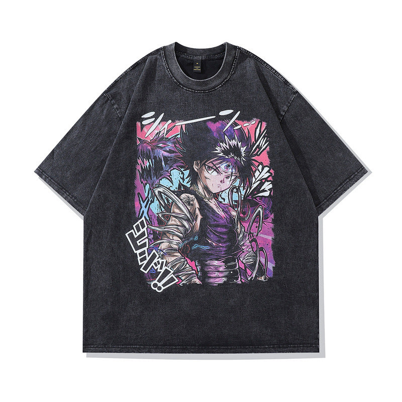 Men's T-Shirt Short-Sleeved T-shirt Men's and Women's Retro