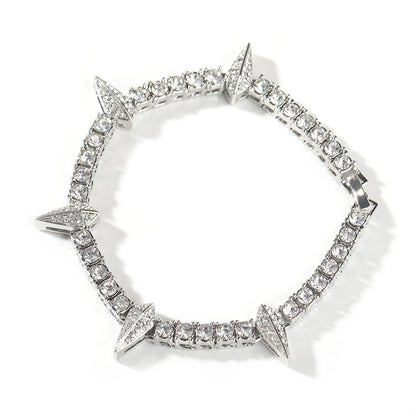 Bracelet Hip Hop Alloy Rhinestone Black Panther Bracelet ins Spectrum St. Valentine's